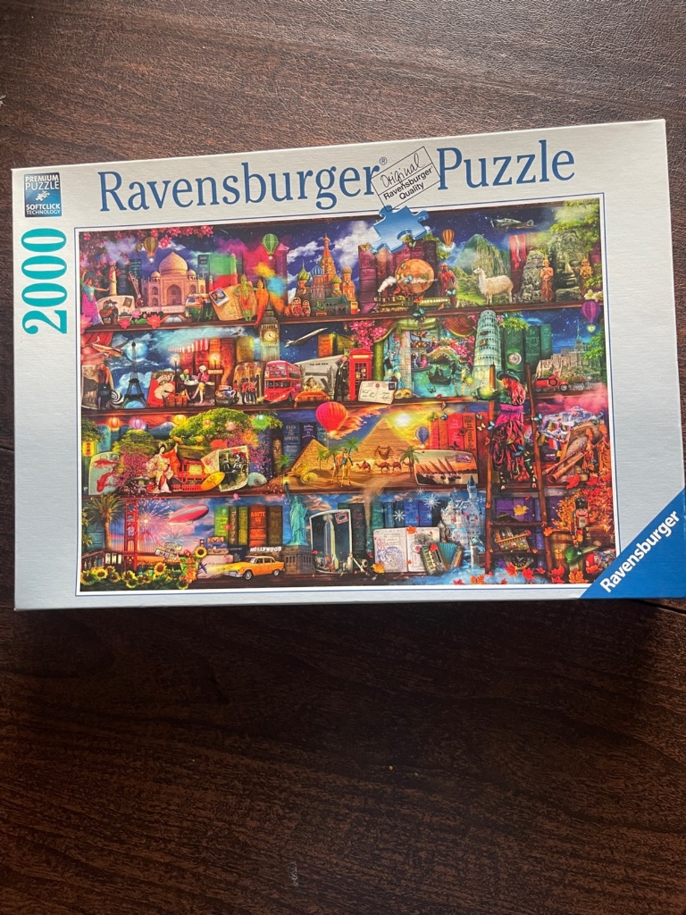 New 2000 piece Ravensburger Vibrant Multicolor World of Books puzzle 🧩